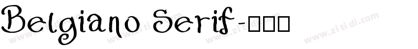 Belgiano Serif字体转换